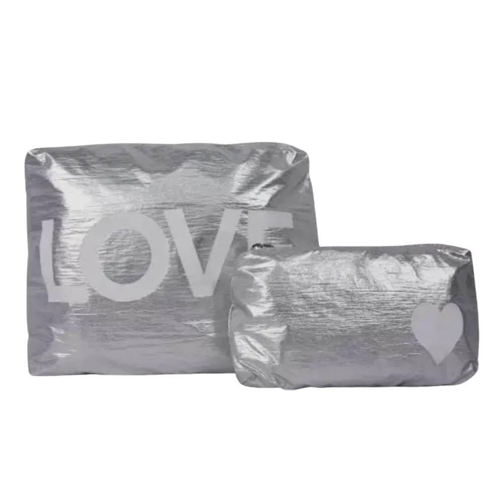 Metallic Cosmetic Bag Set (various colors)