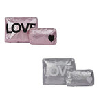 Metallic Cosmetic Bag Set (various colors)