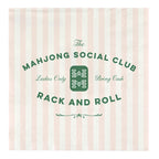 Mahjong Napkins + Ceramic Napkin Tray