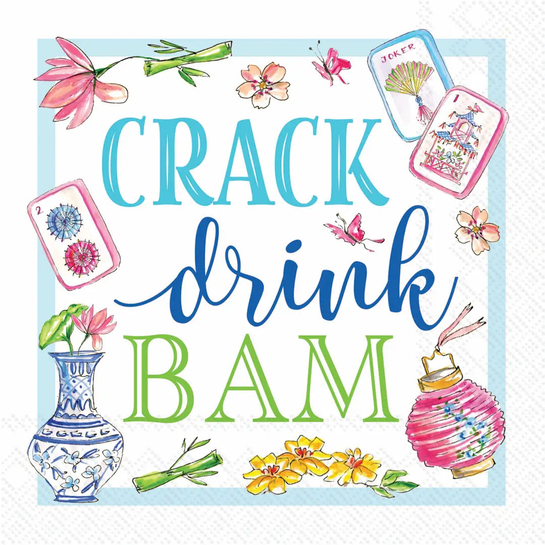 Mahjong Drink Paper Cocktail Napkins