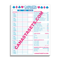 Large Canasta Score Pad w/ Pencils