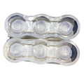Pearl White Triple Lucite Candy Dish