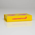 Pink Heart on Yellow PVC Plastic Playing Cards