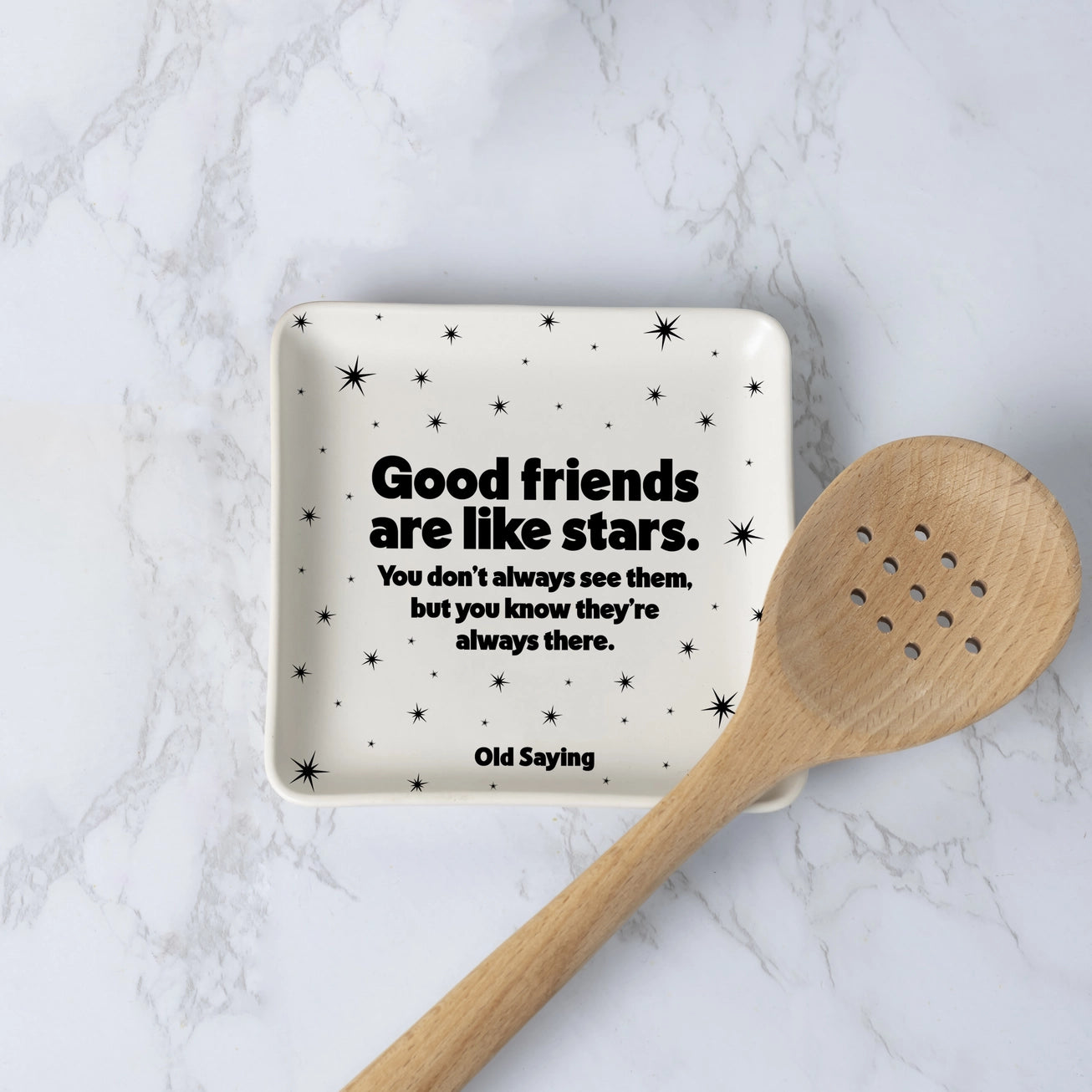 Ceramic matte finish trinket dish for friend