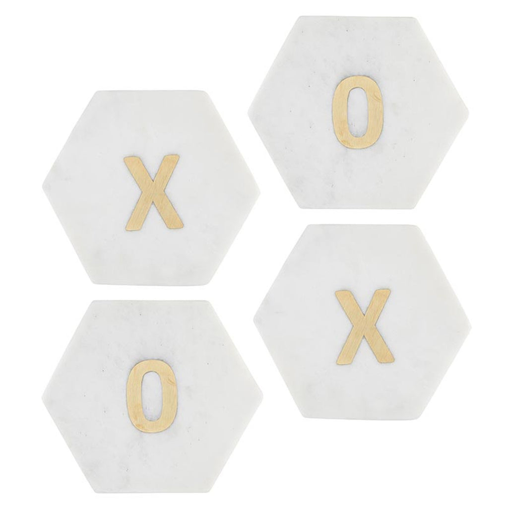 XOXO Marble Coaster Set