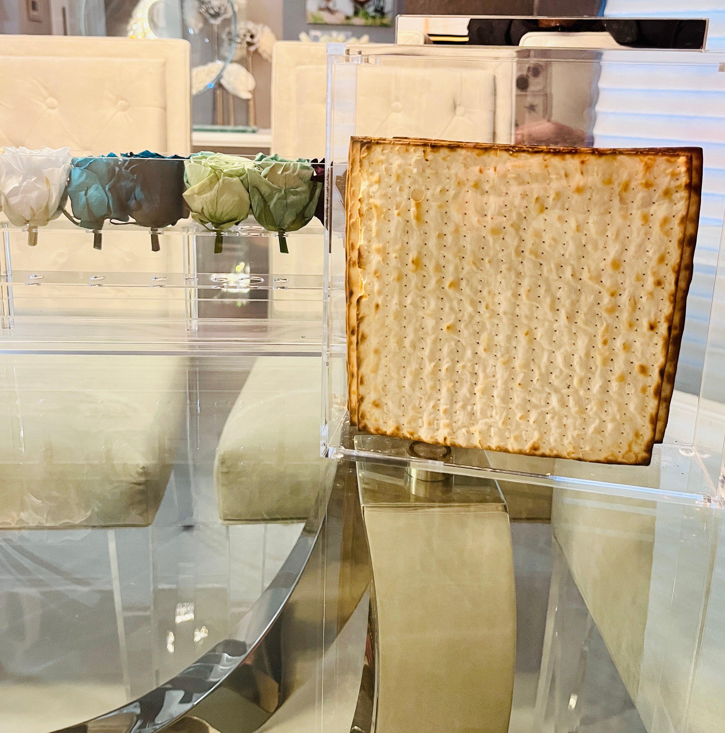 Lucite Matzah Box