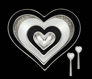 Five Hearts Serving Dish Set