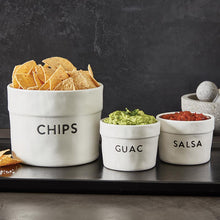 Load image into Gallery viewer, Chips, Salsa and Guac Ceramic Set
