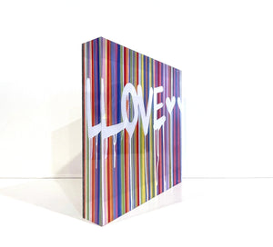 Dripping Love Acrylic Block